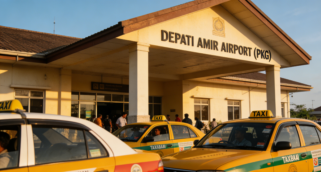 Bangka Depati Amir Airport (PGK) to Pangkalpinang City